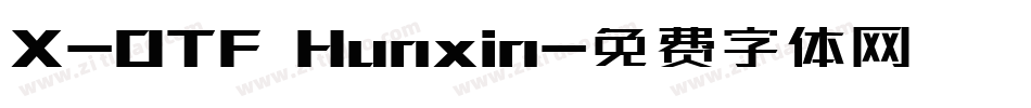 X-OTF Hunxin字体转换